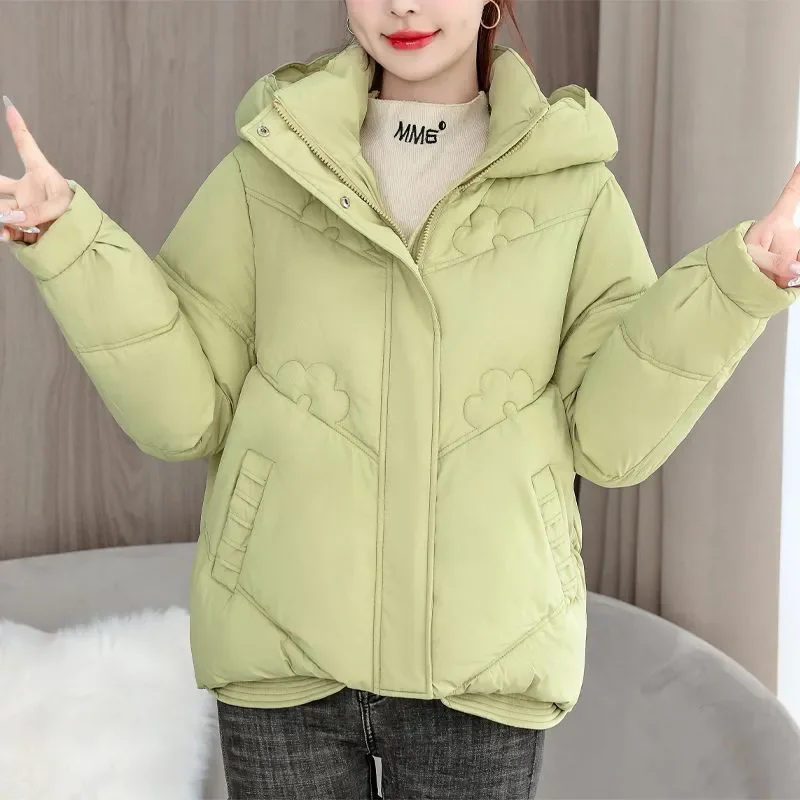 2025 nouvelles femmes Parkas hiver chaud ample gonflé manteaux coton rembourré vestes mode coréenne à capuche femme coton vêtements d'extérieur