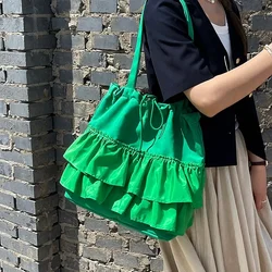 2024 vendita calda estate borsa da donna Casual stile pigro grande borsa Design di alta qualità filato sottile pizzo piccola gonna borsa Bolso De Mujer