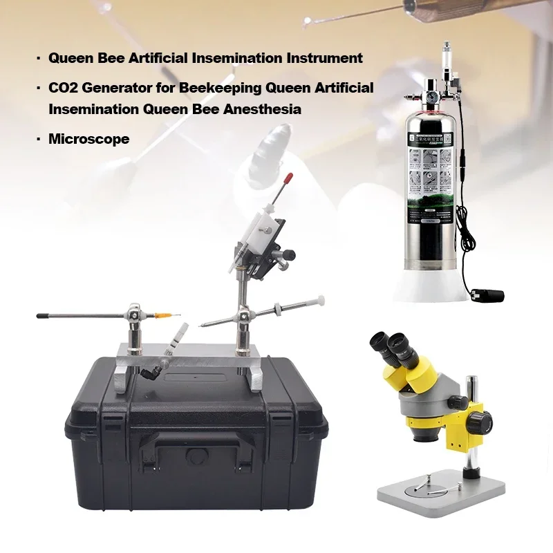 Queen Bee Artificial Insemination Instrument Kits,Efficient Mating Equipment, Professional Microscope, Beekeeping Tools