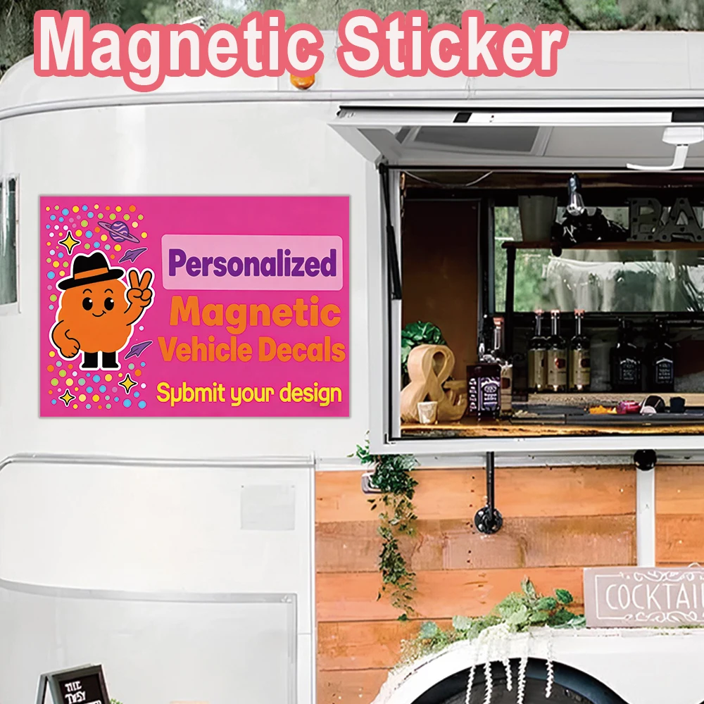 1pc nice Stickers Magnetic Personalized Custom Magnetic Sticker Car Magnetic Sticker DIY Personality Decoration Waterproof
