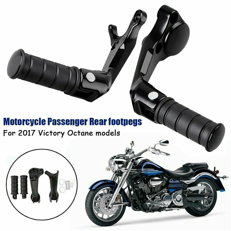 For 2017 Victory Octane Passenger Pegs Rear Footpeg Footrest Pedal Clamp Bracket