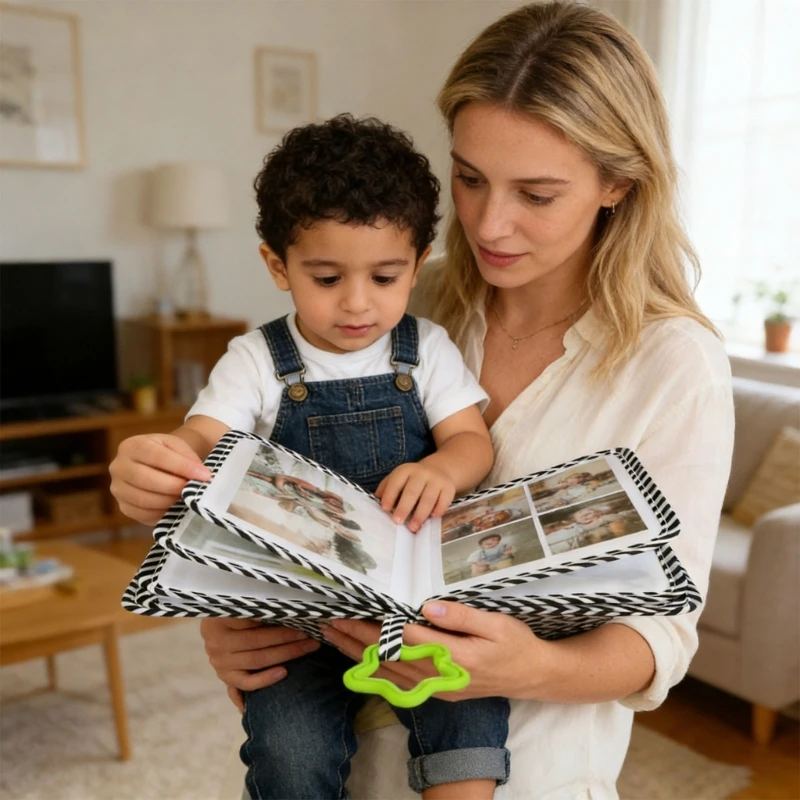  Baby Photo Album,My Firsts Family Photo Album for Baby,Soft Toddler Photo Album