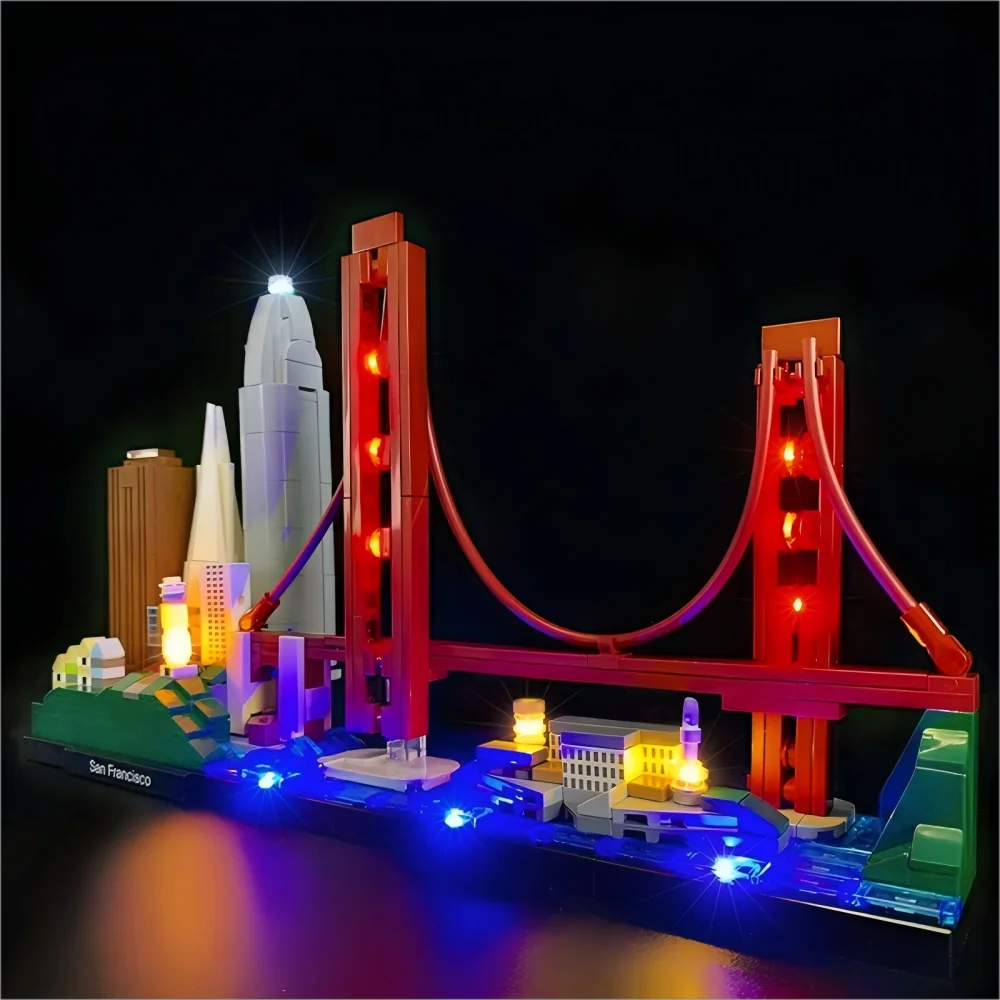 LYBMTWF LED-Beleuchtungsset, kompatibel mit Lego 21043 Architecture San Francisco Modell (Modellsteine NICHT im Lieferumfang enthalten)