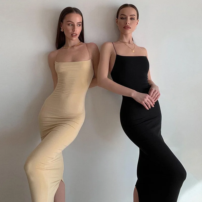 

Новинка 2026: Женское платье-комбинация с разрезом, облегающее, больших размеров (9XL, 8XL, 7XL, 6XL, XXXXL)