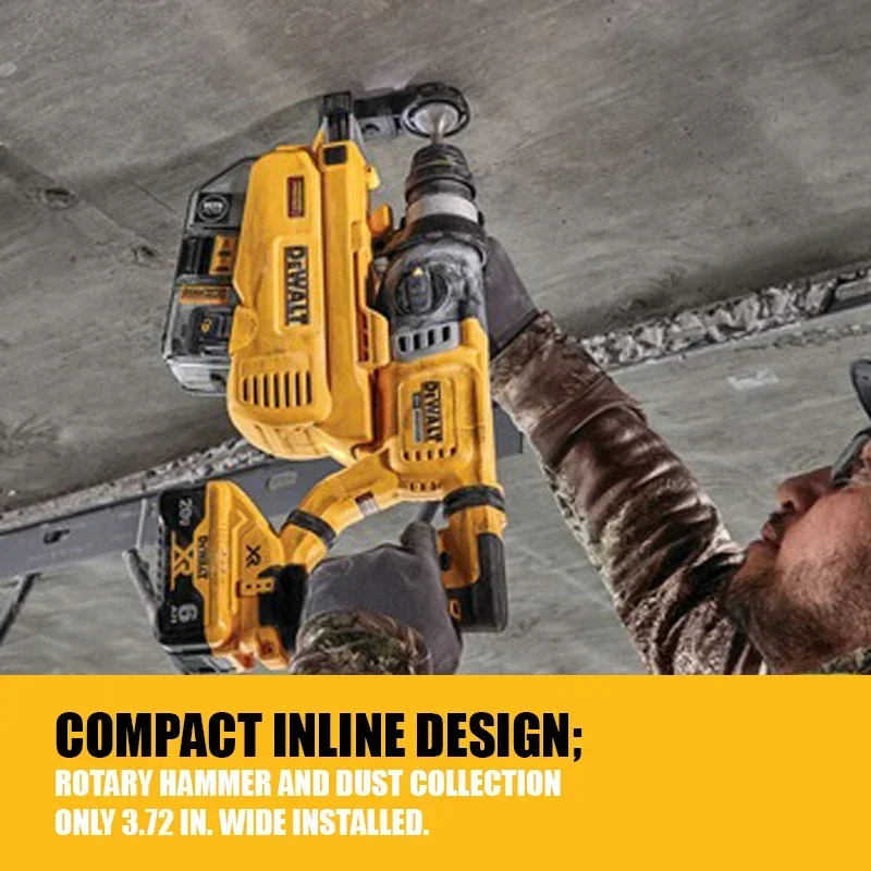 DEWALT DCH263 1-1/8in Brushless Cordless SDS Plus D-Handle Rotary Hammer DWH205DH Dust Extractor 20V Power Tools Bare Tool