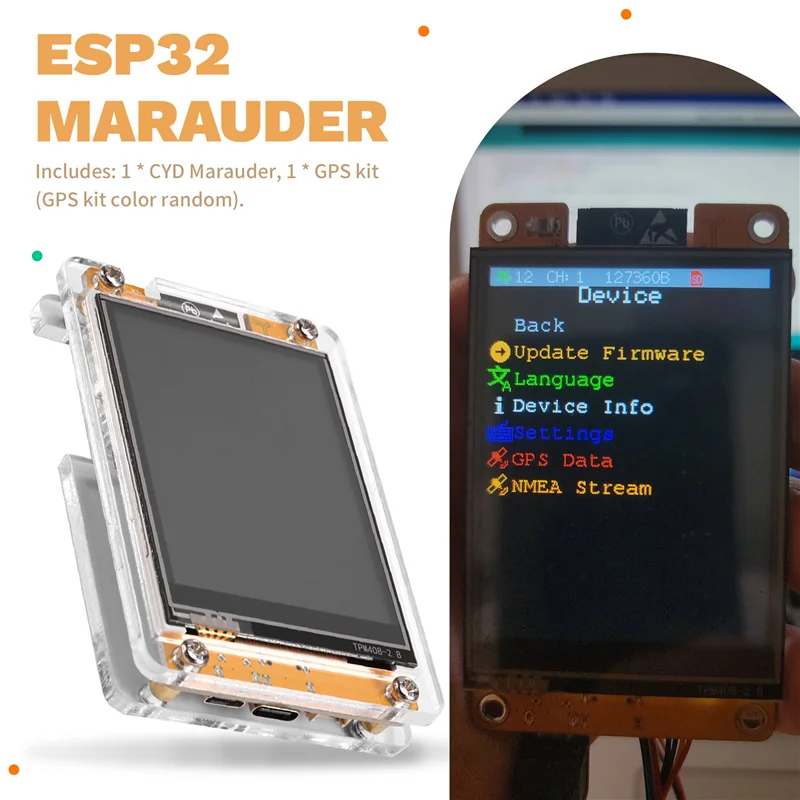 شعبية ESP32 Marauder CYD Marauder مع GPS Wi-Fi Bluetooth أداة هجومية ودفاحية #5