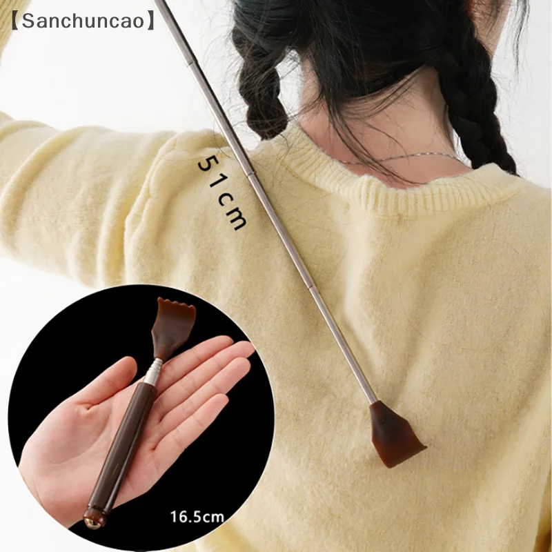 Extendable Magnetic Ball Hackle Back Scratcher With Magnet Telescopic Scratching Backscratcher Massager Back Scraper
