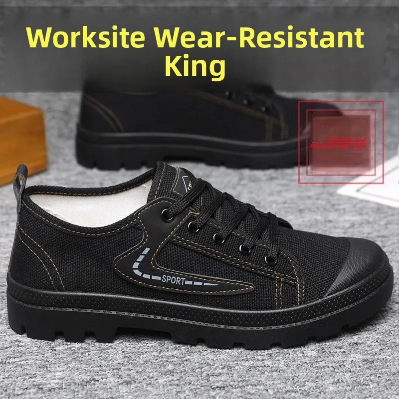 New Men's Breathable Anti-Slip Wear-Resistant Soft Bottom  Mountain Climbing Driving Shoes for Construction Site Work