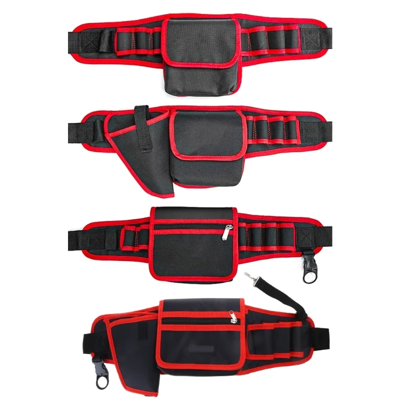 

Multifunctional Electrician Tool Bag Waterproof Oxford Tool Pockets Waist Belt