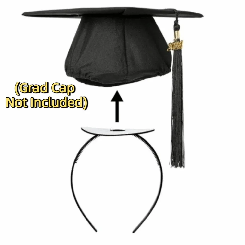 

Invisible Graduation Cap Headband Protective Hairstyle Non-Slip Anti-fall Hairband Firm Design Comfortable