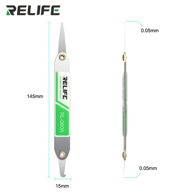 RELIFE RL-060A Ultra-thin LCD Screen Disassembly Tools Set for Mobile Phone Injury-free Polarized Light Frame Separation Sheet