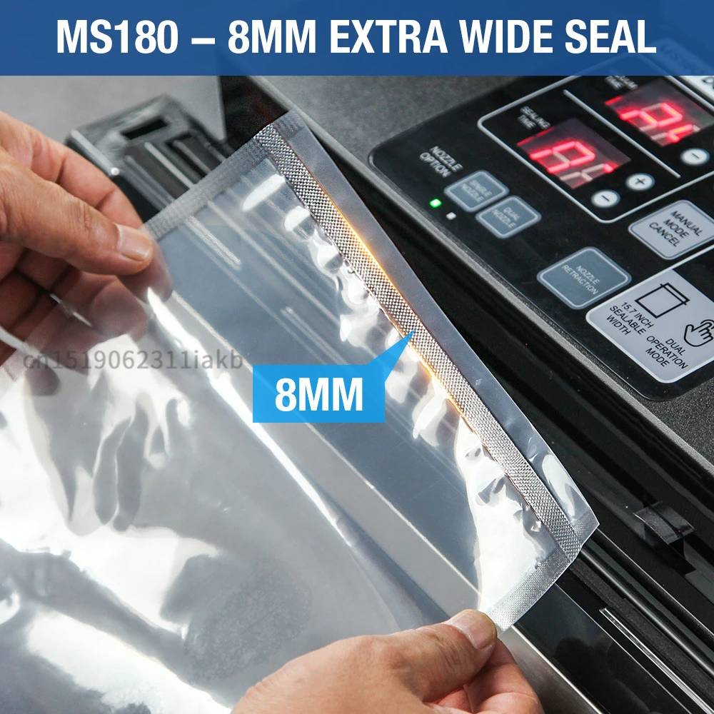 Mesin kemasan vakum, mesin segel ajaib makanan profesional, mesin penyegel vakum komersial, merekam vakum rumah tangga MS180