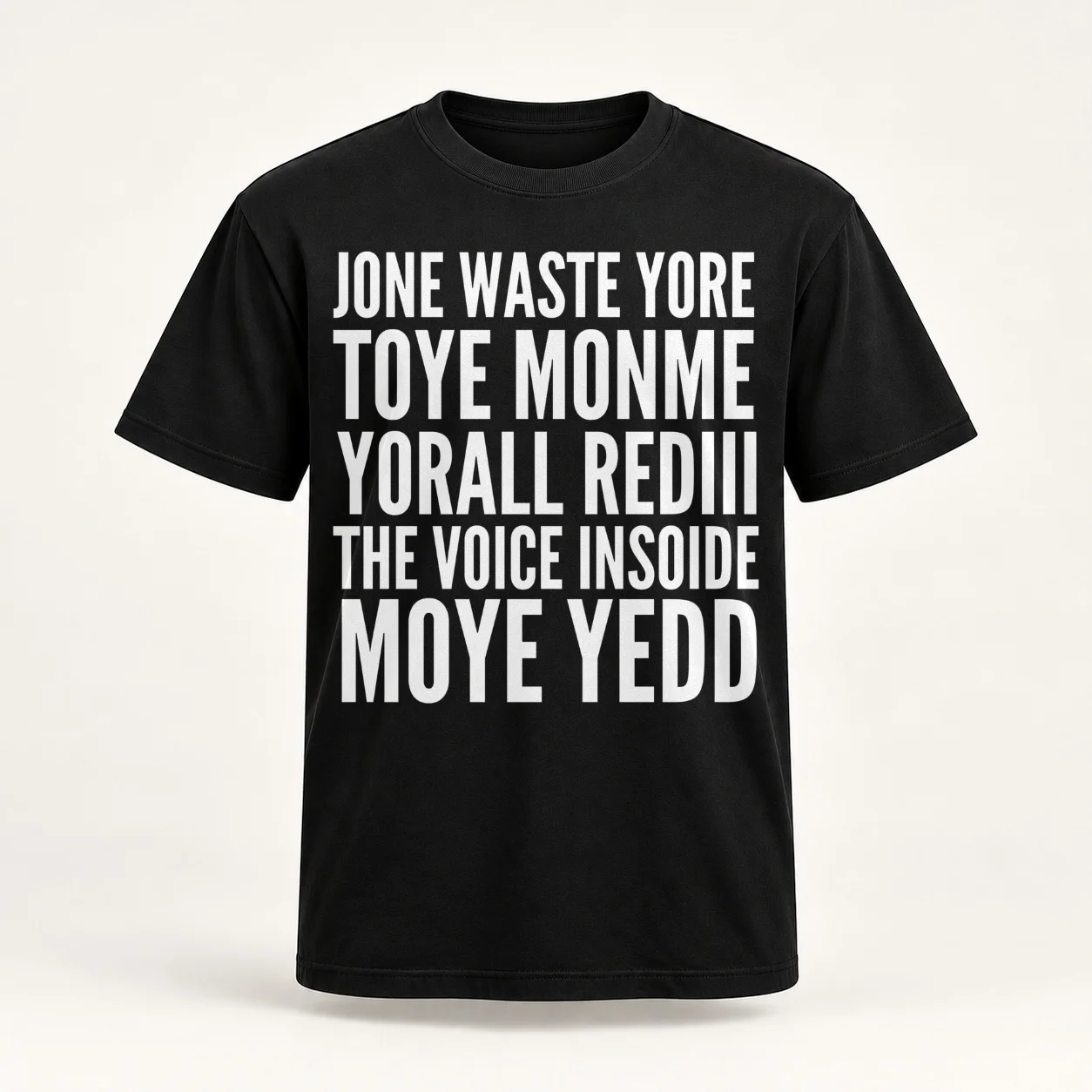 Jone Waste Yore Toye Monme Yorall Rediii T-Shirt t shirts with prints man graphic t shirt man t shirt cotton T-Shirt