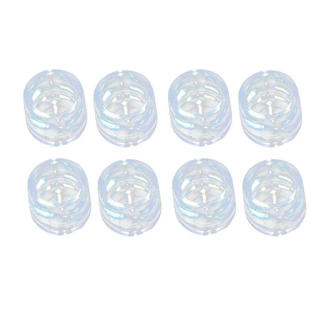 8Pcs Transparent Soft Plastic Chair Leg Covers Round Shape Furniture Feet Protectors for Hardwood Tile Laminate Vinyl Floors