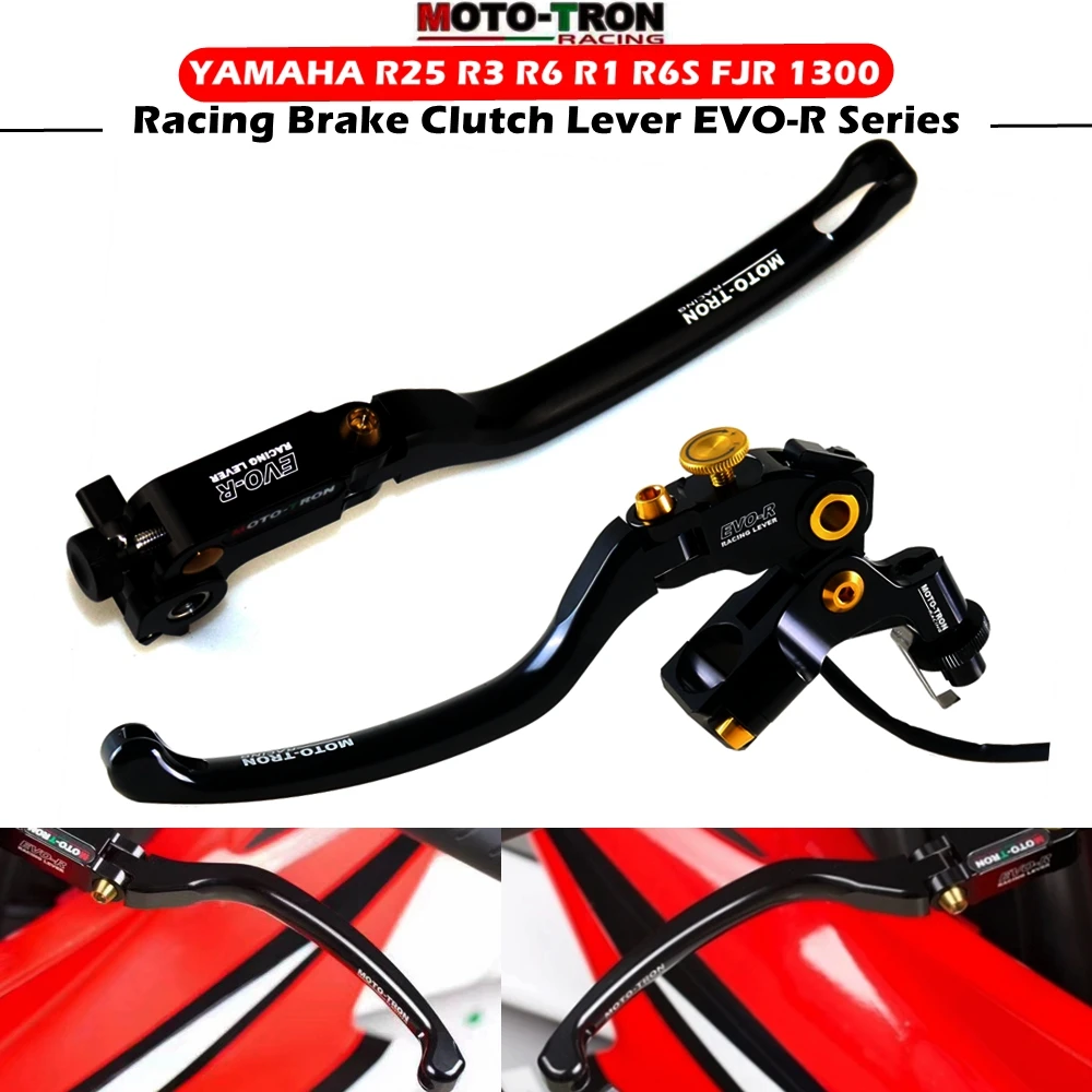 Para YAMAHA R25 R3 R6 R1 R6S FJR 1300 la nueva palanca de embrague de freno de carreras serie EVO-R