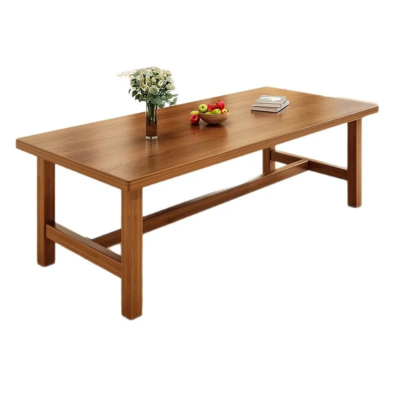 

dining table household small apartment modern simple rectangular rental room catering commercial table and chair combination