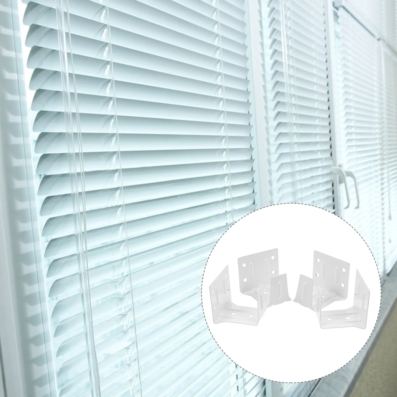 

4 Pcs Accessories Cordless Blinds Roman Brackets Iron Installation Support Frame