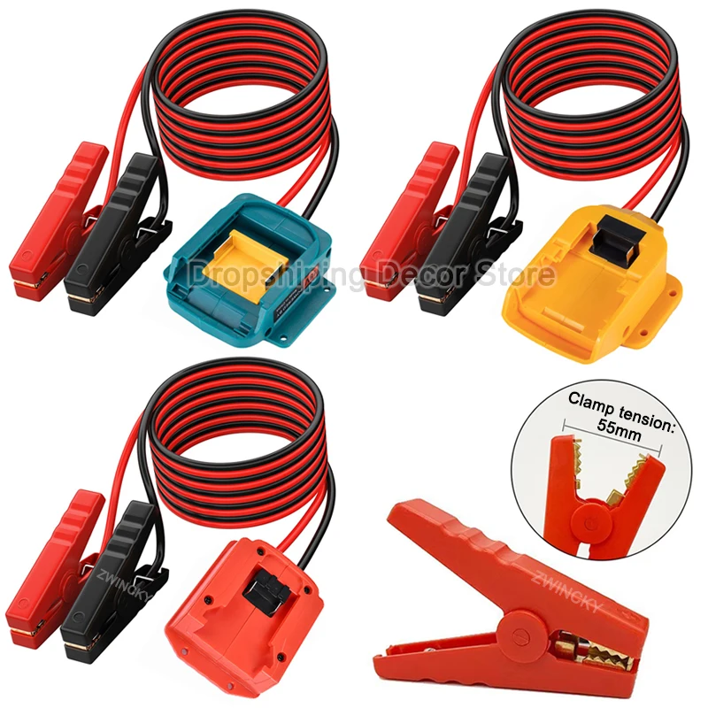 

Автомобильные стартеры для Makita/Dewalt/Milwaukee, 18 В, 20 В, литиевая батарея, сверхмощные автомобильные усилители, адаптер автомобильного воспламенителя