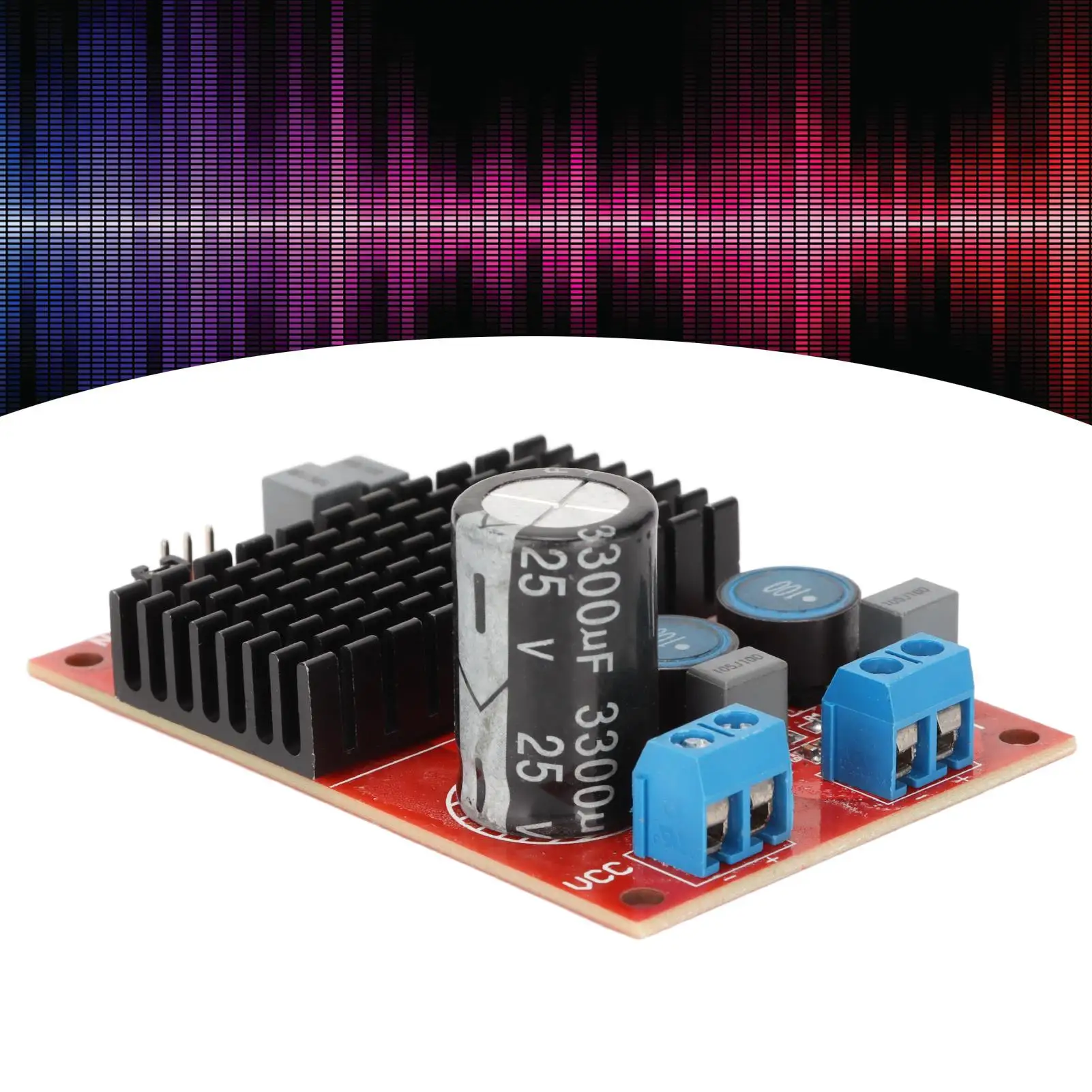 Modul papan Amplifier Digital 12 v-24 V, tunggal saluran 100W untuk sistem suara speaker