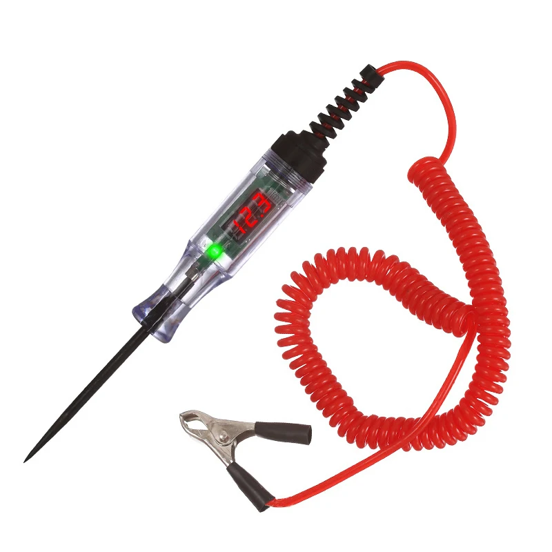 Stylo de Test de Circuit de voiture, affichage numérique LED, stylo électrique, stylo de sonde, outils de Test de Diagnostic automobile, testeur de Circuit de voiture 6V 12V 24V