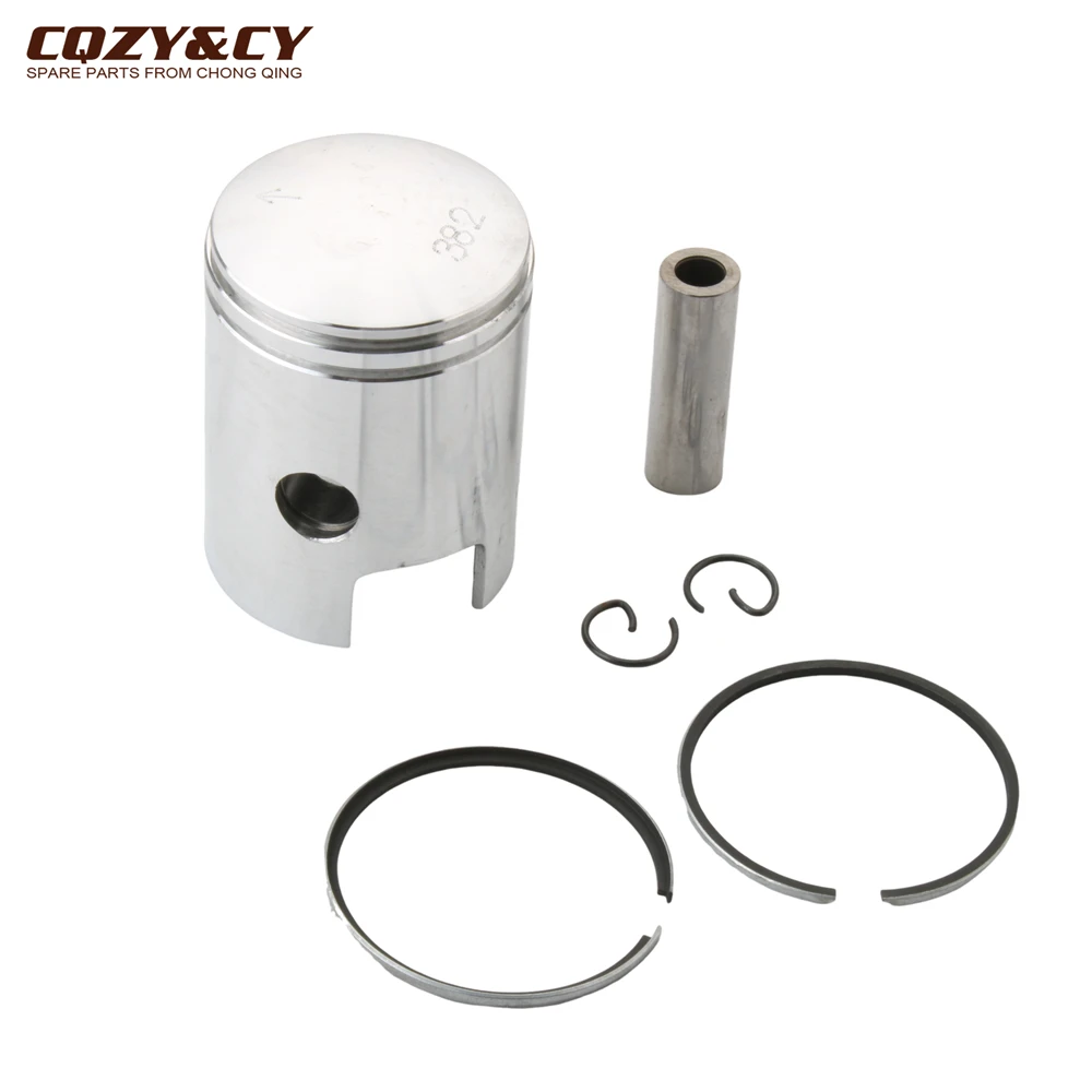 38.2mm High Quality Ciao50 Piston Kit For Piaggio Boss 50 Boxer Bravo Ceao Grillo Ciao Si 50cc 10mm 2T Engine Parts