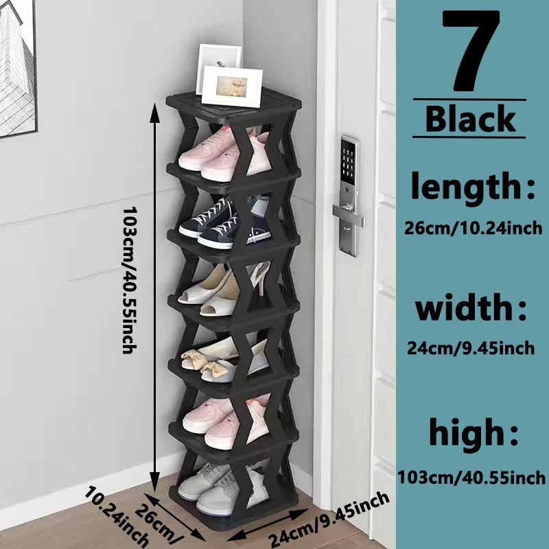 Multi-layer household shoe rack folding dust-proof student dormitory simple shoe rack with large capacity