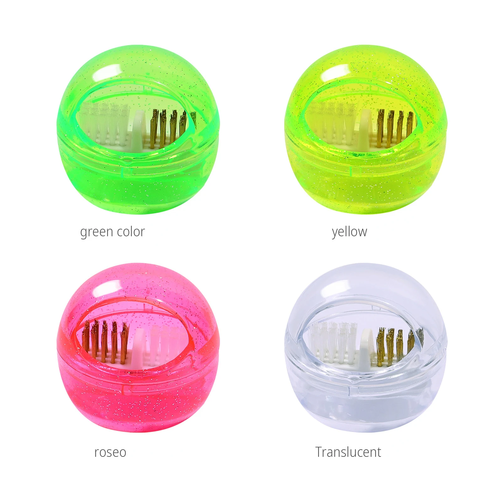 Nail Drill Bit Cleaning Brush Copper Wire Remove Dust Cleaning Case Soft Hard Drill Grinding Head Brush Cleaner Nail Art Tools