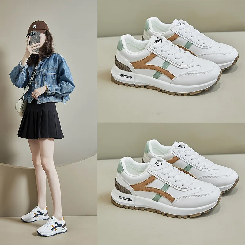 New Women Shoes Fashion Sneakers Girl Striped Casual Sport Jogging Shoes Comfortable Trainers