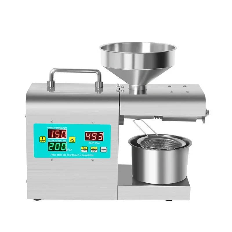 

220V/110VLinseed Olive Kernel Stainless Steel Intelligent Temperature Control Oil Press RG-311/RG-312 Hot and Cold Oil Press