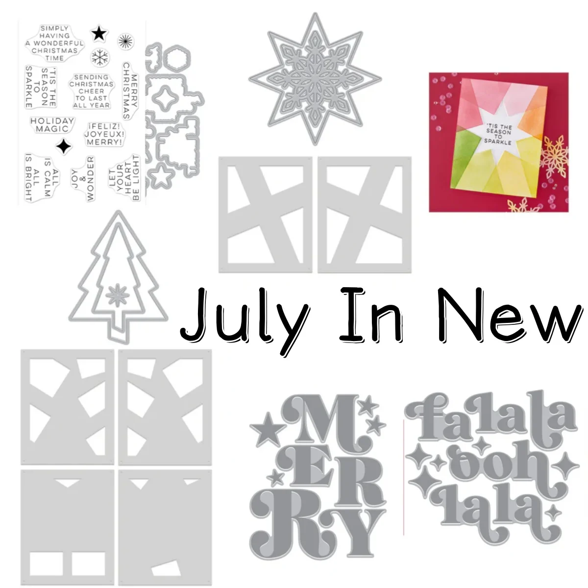 Newest Christmas 2026  Metal Cutting Dies Clear Stamps Stencil Hot Foil For DIY Scrapbook Craft Decoration Embossing Template