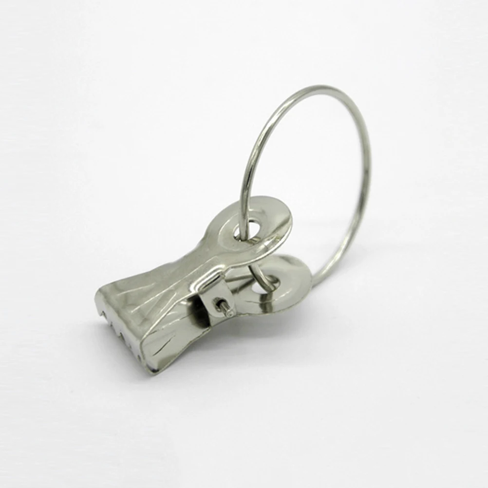 

20pcs Stainless Steel Curtain Clips Home Decoration Bathroom Bedroom Living Room Party Hanging String Lights Towels