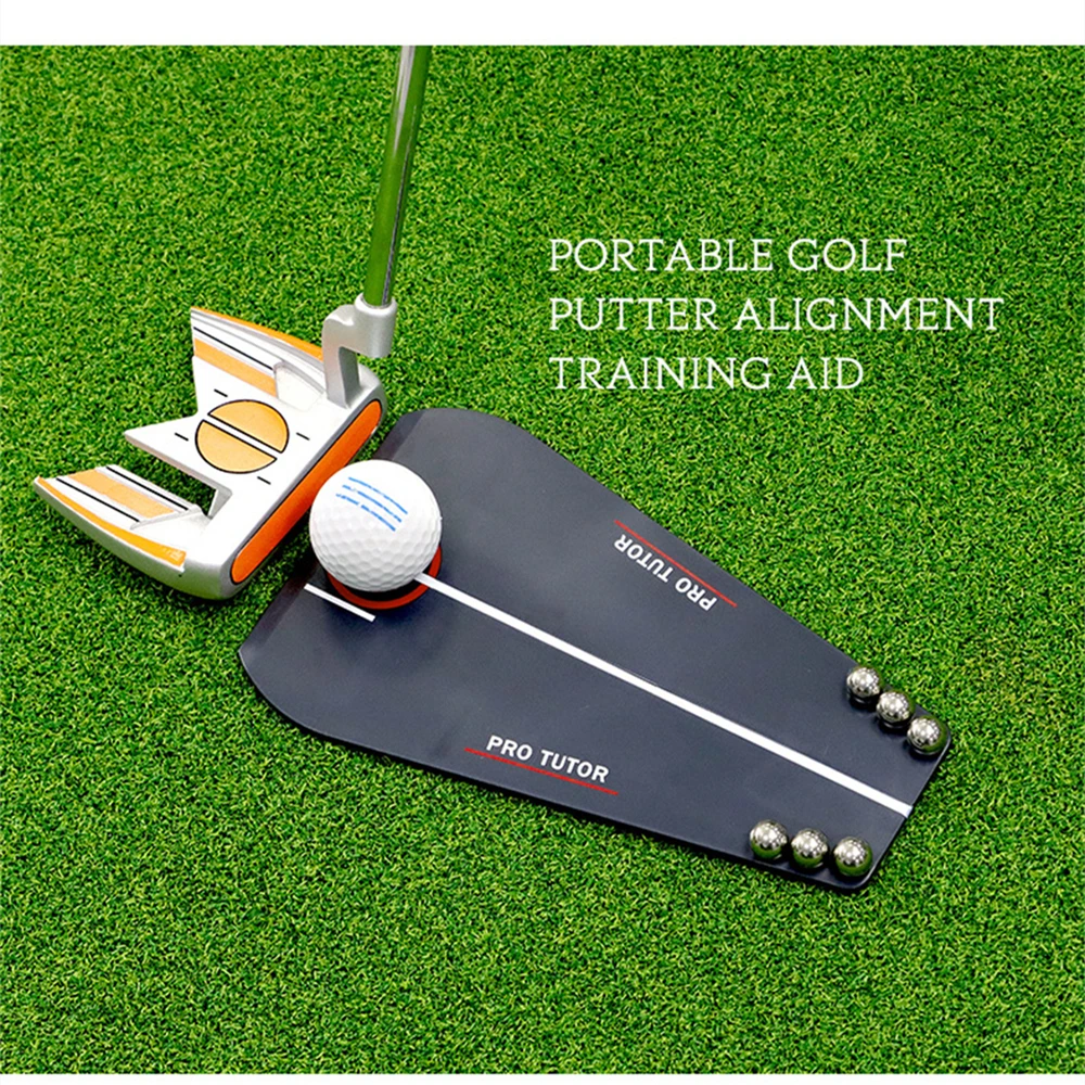 

Golf Putting Practice Mirror, Correct Putter's Posture, Portable Simulator Putting Alignment, Indoor Straight Practice