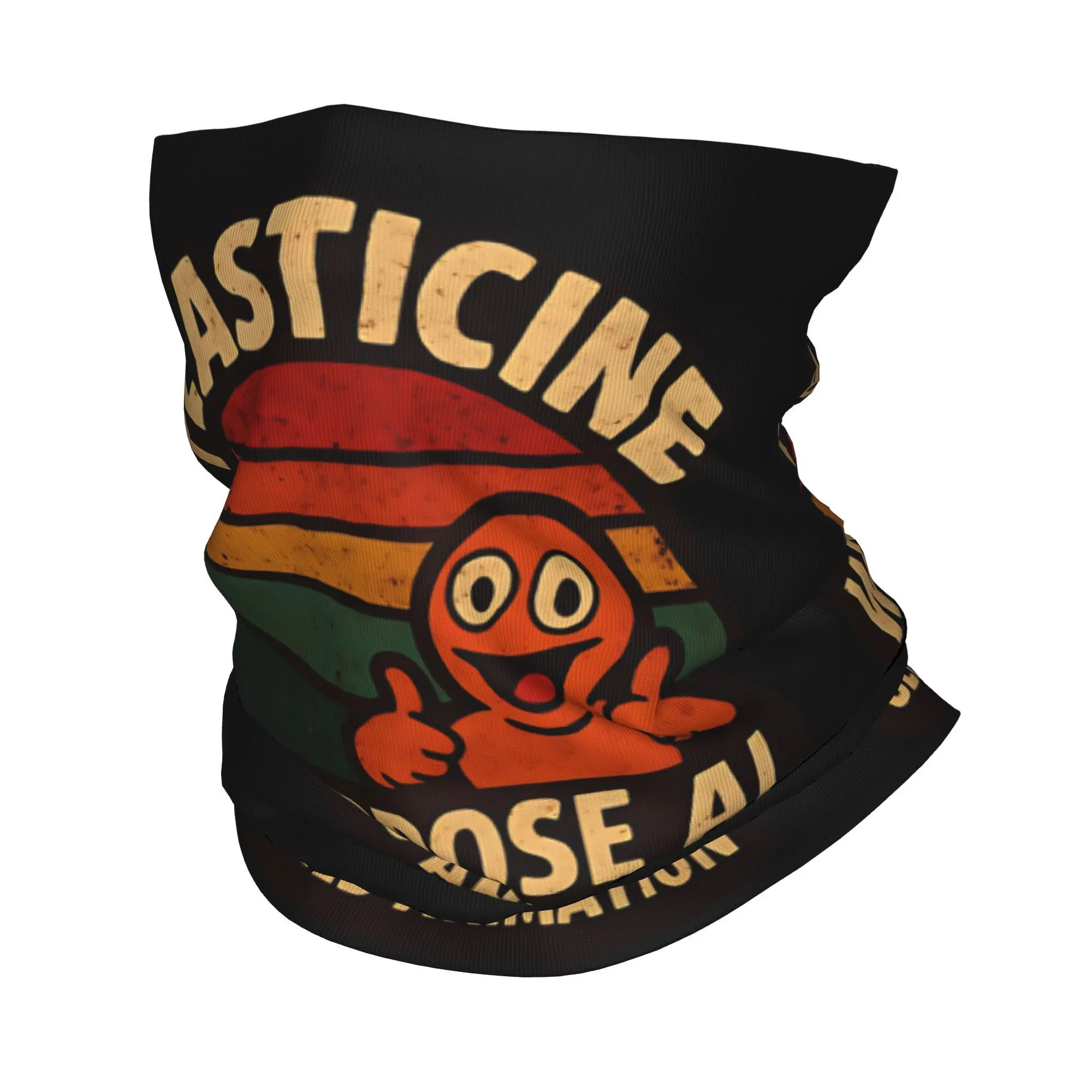 

Plasticine Action Vintage Bandana Neck Cover Printed} Wrap Scarf Multi-use Headband Running for Men Women Adult Breathable