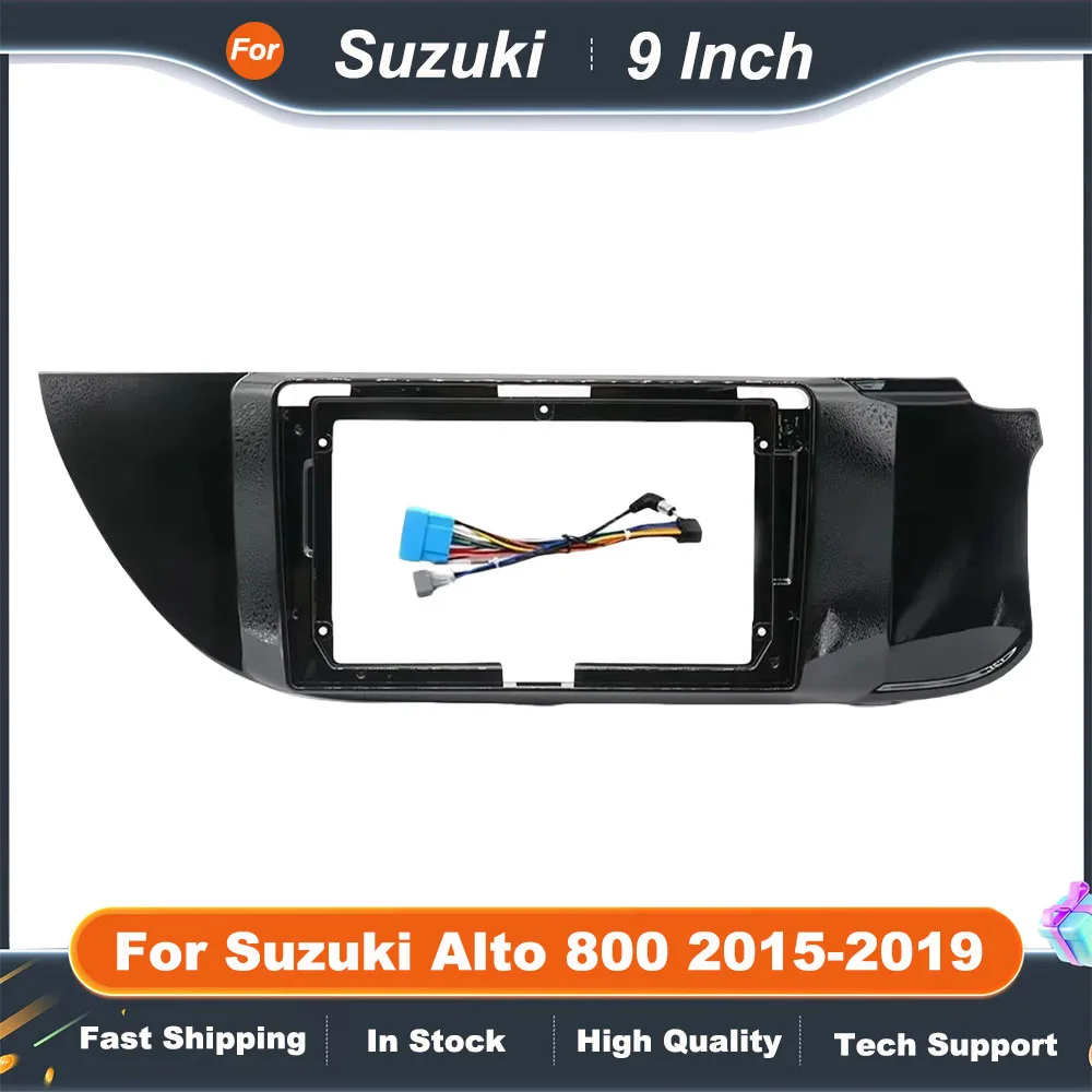 

9 Inch Car Frame Fascia Adapter For Suzuki Alto 800 2015-2019 Android Radio Dash Fitting Panel Kit