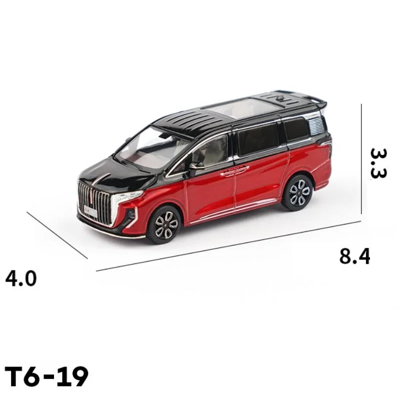 Xcartoys 1:64 Hong-qi HQ9 T6-19 Red&Black Alloy Simulation Model Car