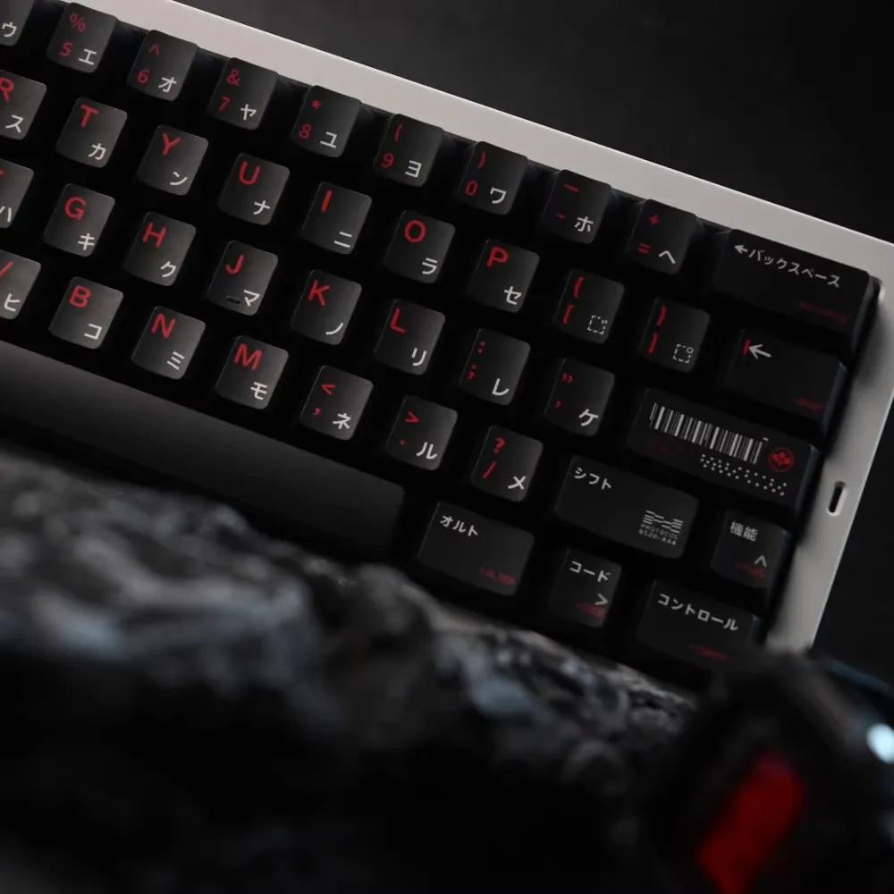 140+ Keys/set Arasaka Gaming Keycaps PBT Dye Sublimation Black Red Key Caps Cherry Profile Anime Game CBPK 2077 Keycap MX Switch