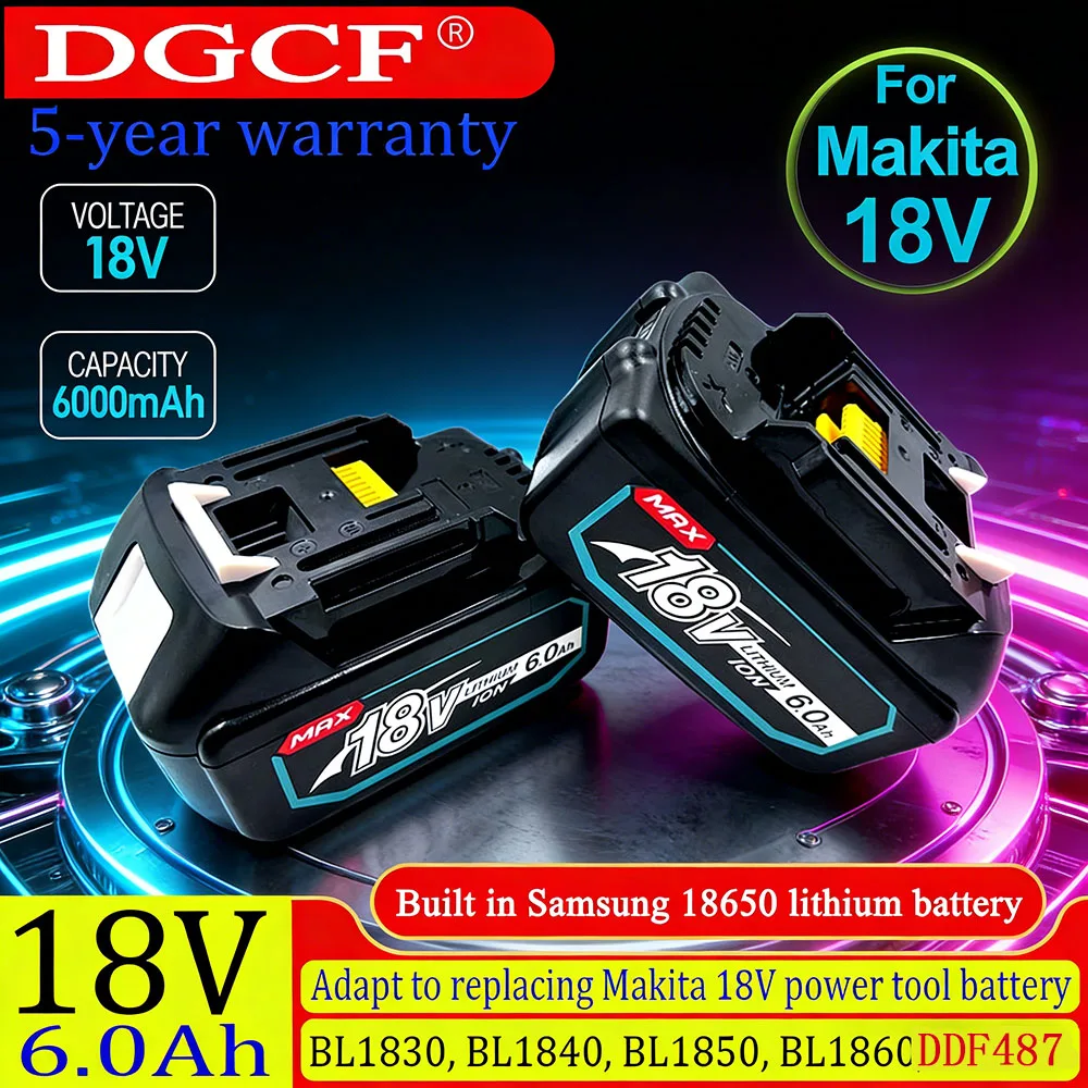 

For Makita BL1860 rechargeable power tool 18V 6Ah battery, equipped with for Makita replacement battery BL1860B BL1860 BL1850