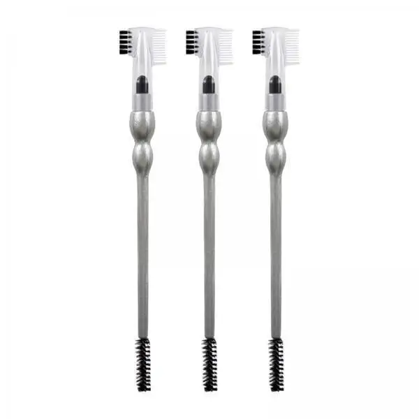 

Dual Eyebrow Lash Shaper Brush Comb Acrylic Nylon Makeup Grooming Tool for Women Girls Professional Use
