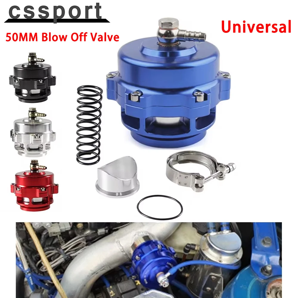 Universal High Quality 50mm Turbo Blow Off Valve V-Band With Weld On Aluminum Flange Turbocharge Pipe BOV-1025