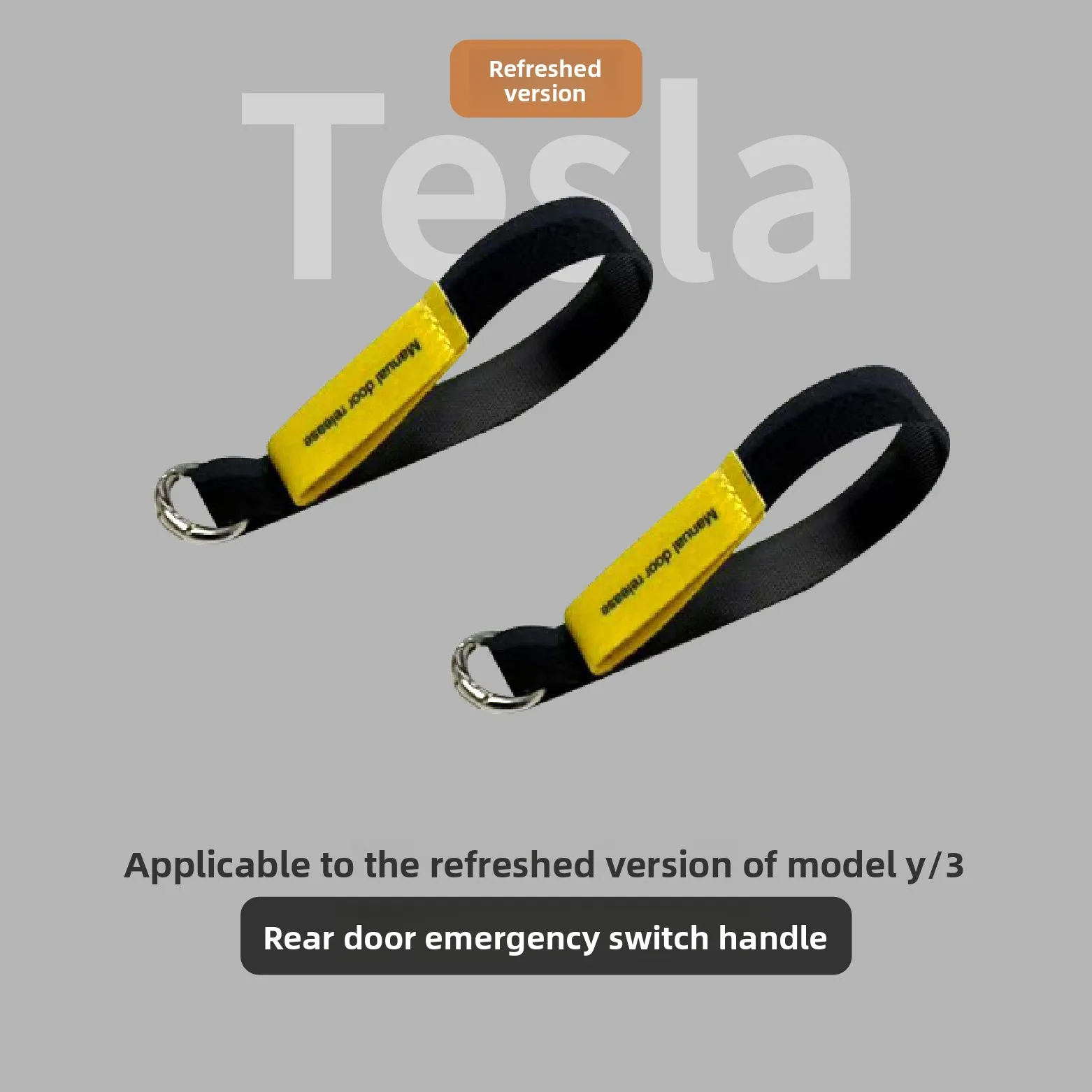 

For Tesla Model 3 Highland MY Juniper Emergency Pull Cord Mechanical Switch Rear Door Unlocked Emergency Safety
