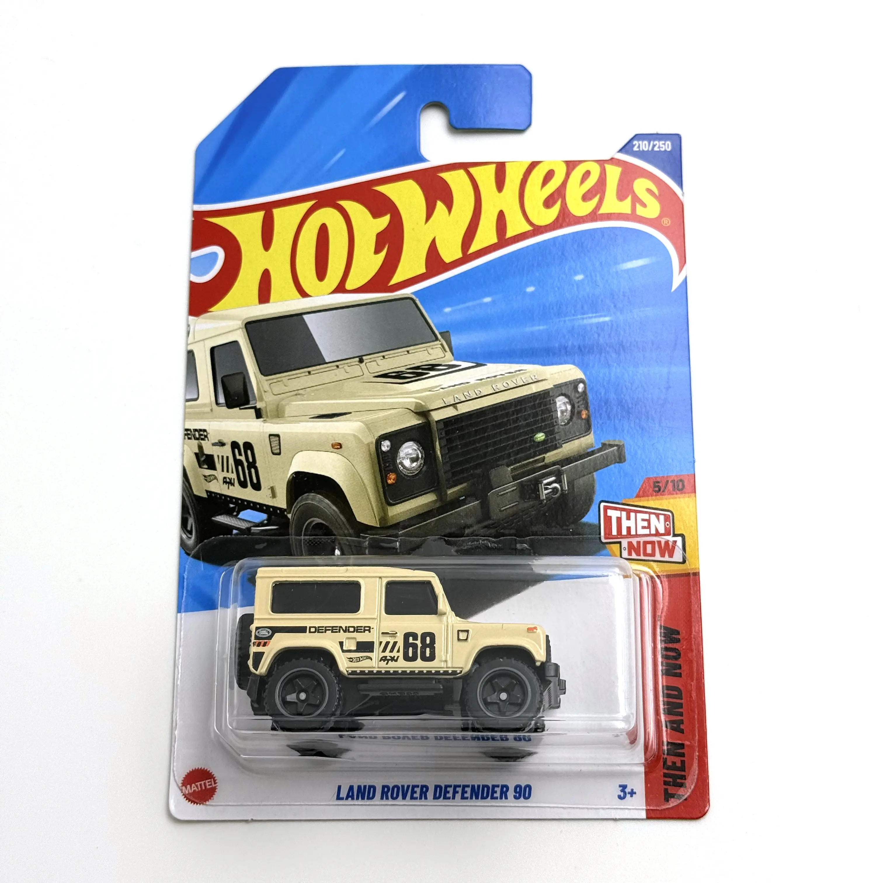 

2025-210 Hot Wheels Cars Land Rover Defender 90, 1/64, металлическая литая под давлением модель, коллекция игрушечных транспортных средств