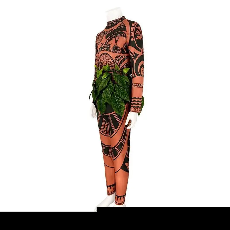 loween Costume Maui Moana Cosplay Outfit Anime Performance Set Women's Faionable PU Material KTV Dr Autumn 2025