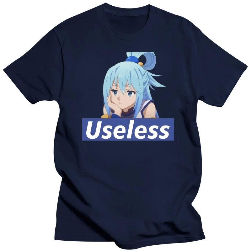 God’s Blessing on this Wonderful World Useless Aqua T Shirt Vintage Large Cotton Men's Clothes Harajuku Crewneck TShirt