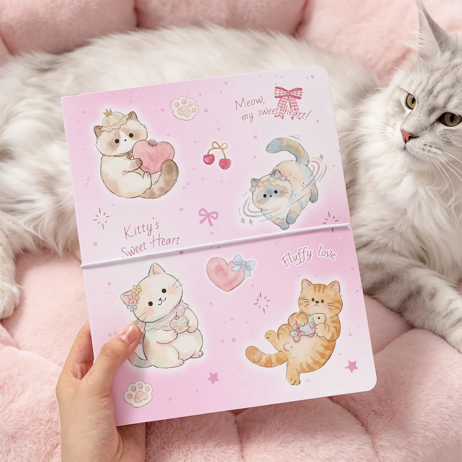 2 Style Cartoon Pet Themed Album Storage Binder, DIY Memory Book Organizer For Journal Scrapbooking Photo