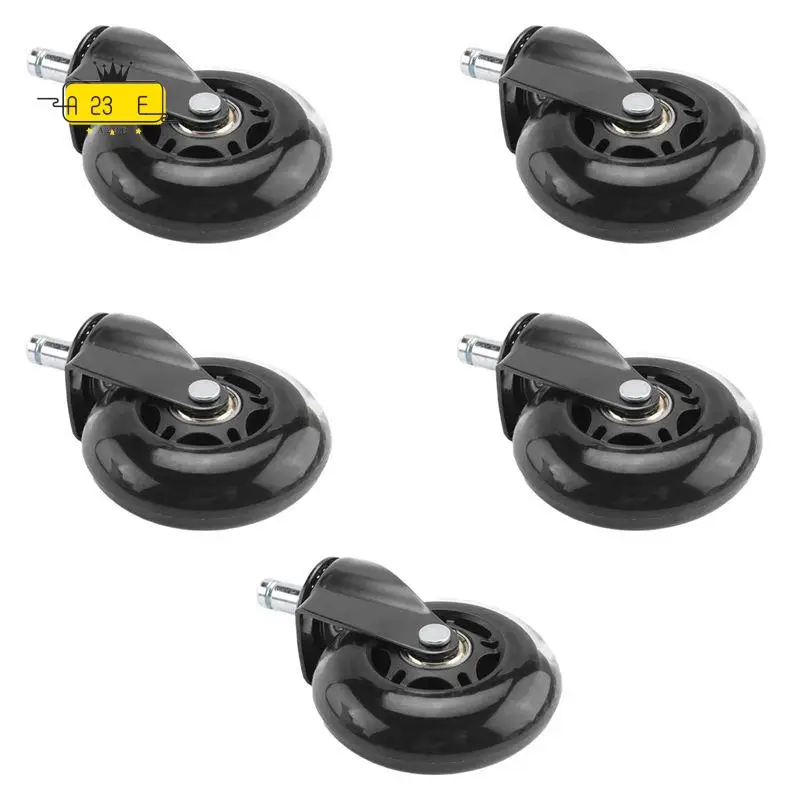 مجموعة عجلات كرسي المكتب A23E مكونة من 5 عجلات لكراسي المكتب، قلم 11 مم × 22 مم، عجلات كراسي مكتب متينة عالمية #1