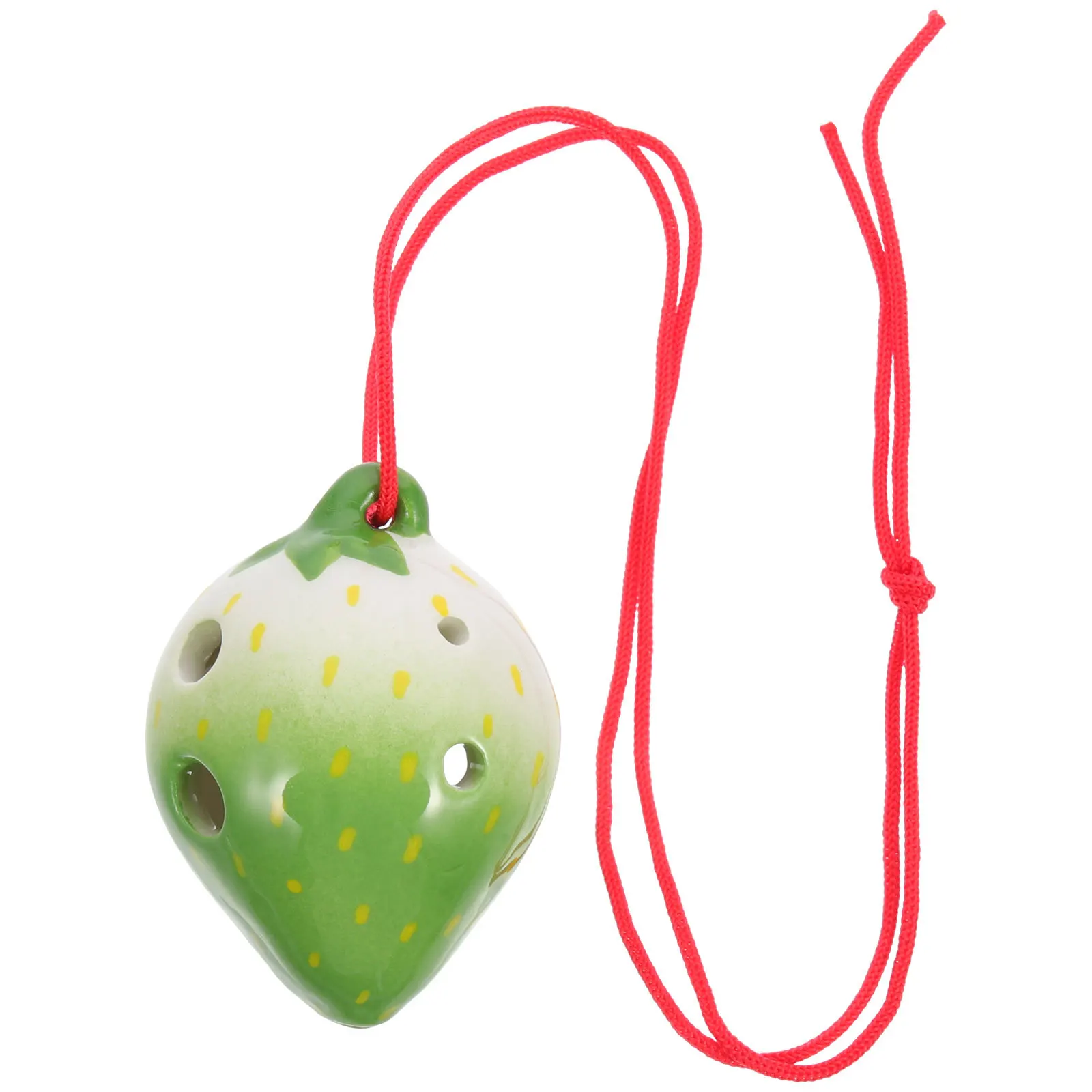 السيراميك 6 ثقوب الأكرينا الفراولة على شكل مبتدئين ممارسة أداة الرياح المحمولة خفيفة الوزن الكرتون الموسيقية هدية ل