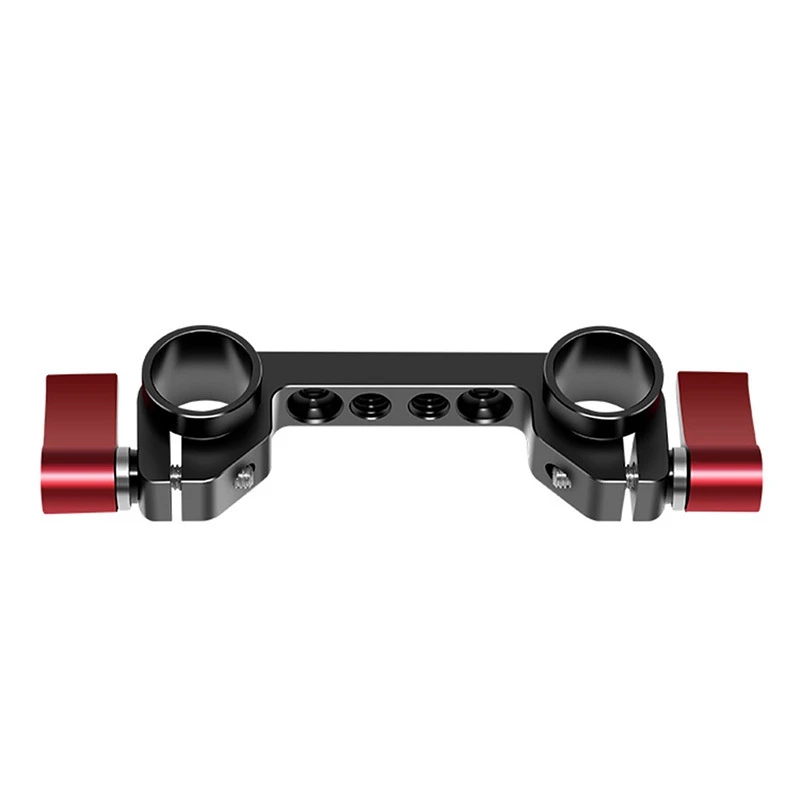 Super Lightweight 15Mm Railblock With 1/4Inch-10Mm Thread For RED And 15Mm DSLR Camera Rig 15Mm Double Hole Pipe Clamp