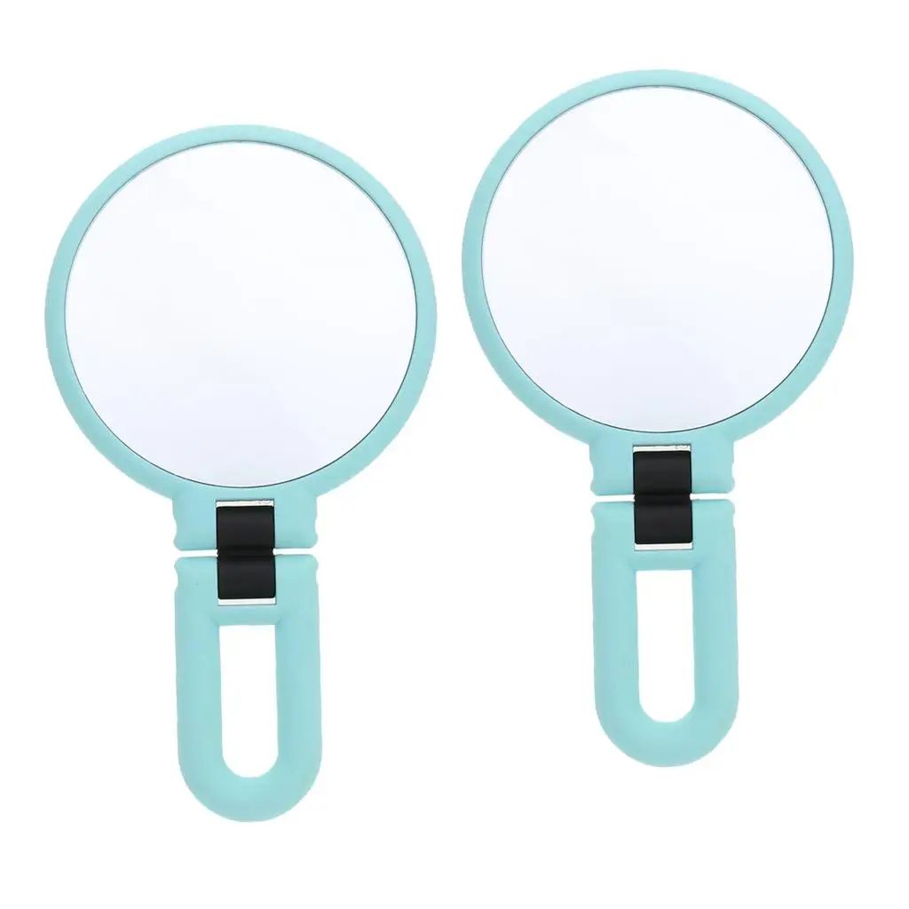 2Pcs Dual Foldable 15X Magnification Makeup Shaving Standing Vanity Mirror