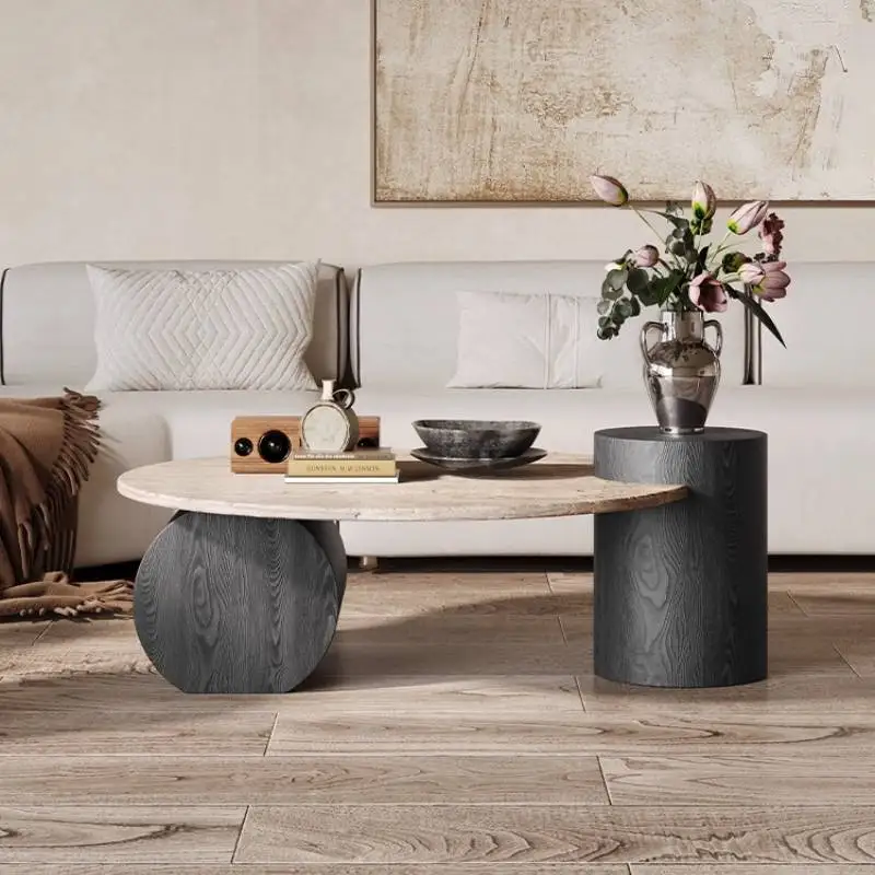 

European Modern Coffee Tables Luxury Walnut Salon Living Room Coffee Tables Dining Bauhaus Hallway Stolik Kawowy Art Furniture