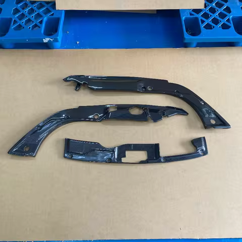 Carbon Fiber Cooling Panel For Honda Civic Type-R FL5 Glossy Radiator Plate Kit Tuning Engine Cover Kit Set Inner Trim Part